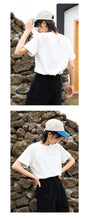 Load image into Gallery viewer, Loose-fitting student half-sleeve T-shirt for women in spring and summer of 2019 new Korean alphabetic jacket with short sleeves and undercoat 3108