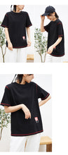 Load image into Gallery viewer, Spring 2019 New Women's Wear Coloured Ins Short-sleeved T-shirt Loose Korean Edition with Top Half-sleeve Underwear 3107