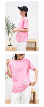 Load image into Gallery viewer, Spring 2019 New Women's Wear Coloured Ins Short-sleeved T-shirt Loose Korean Edition with Top Half-sleeve Underwear 3107