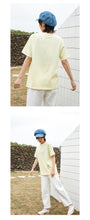 Load image into Gallery viewer, Spring 2019 New Women's Wear Coloured Ins Short-sleeved T-shirt Loose Korean Edition with Top Half-sleeve Underwear 3107