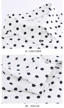 Load image into Gallery viewer, [ Journal of the Philippines] 2019 Spring New Women's Wavelet Point Single Button Printed Shirt Sweet White Spinning Shirt 59092