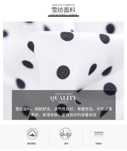 Load image into Gallery viewer, [ Journal of the Philippines] 2019 Spring New Women's Wavelet Point Single Button Printed Shirt Sweet White Spinning Shirt 59092
