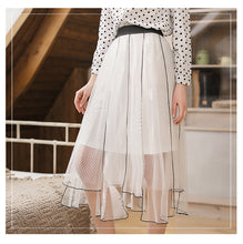 Load image into Gallery viewer, Spring 2009 New Women's Wear Elastic Strap Irregular Skirt Sweet Baitie Mesh Half-length Skirt 25011