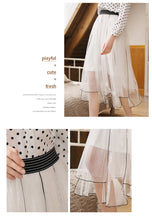 Load image into Gallery viewer, Spring 2009 New Women's Wear Elastic Strap Irregular Skirt Sweet Baitie Mesh Half-length Skirt 25011