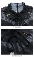 Load image into Gallery viewer, 2019 Spring new boutique women's temperament vertical collar pullover lady hundred catch snow spinning shirt 51019