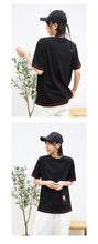 Load image into Gallery viewer, Spring 2019 New Women's Wear Coloured Ins Short-sleeved T-shirt Loose Korean Edition with Top Half-sleeve Underwear 3107