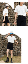Load image into Gallery viewer, Loose-fitting student half-sleeve T-shirt for women in spring and summer of 2019 new Korean alphabetic jacket with short sleeves and undercoat 3108