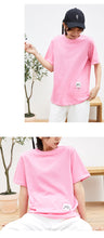 Load image into Gallery viewer, Spring 2019 New Women's Wear Coloured Ins Short-sleeved T-shirt Loose Korean Edition with Top Half-sleeve Underwear 3107