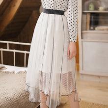Load image into Gallery viewer, Spring 2009 New Women's Wear Elastic Strap Irregular Skirt Sweet Baitie Mesh Half-length Skirt 25011
