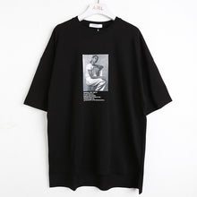 Load image into Gallery viewer, Printed short sleeve T-shirt female spring 2019 new loose students Korean version of Joker half sleeve shirt top 3133