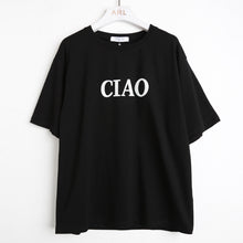 Load image into Gallery viewer, Spring 2019 New Women's Crewneck Short Sleeve T-Shirt Solid Color Cotton Simple Loose Printing Backing Shirt 3135