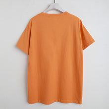 Load image into Gallery viewer, Summer 2019 New Korean Edition Women's Wear T-shirt with Round Neck and Short Sleeve and Simple Printed Bottom Shirt with Underwear 3150