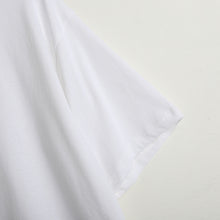 Load image into Gallery viewer, Spring 2019 New Women's Crewneck Short Sleeve T-Shirt Solid Color Cotton Simple Loose Printing Backing Shirt 3135