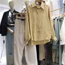 Load image into Gallery viewer, Wide-legged pants female spring loose Korean version student ulzzang Baitao BF casual overalls pants 3122