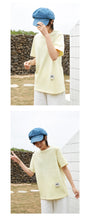 Load image into Gallery viewer, Spring 2019 New Women's Wear Coloured Ins Short-sleeved T-shirt Loose Korean Edition with Top Half-sleeve Underwear 3107