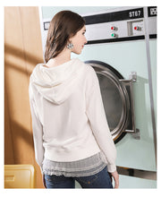 Load image into Gallery viewer, Spring 2009 New Women's Dresses and Hats Stitching Pure-color Sanitary Clothes and Leisure Jacket 51031