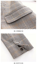 Load image into Gallery viewer, 2019 Spring new boutique women's retro plaid jacket Chi double Breasted small suit jacket female 97105