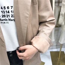 Load image into Gallery viewer, Spring 2019 new women's chic solid color Hong Kong flavor long sleeve casual slim ins Korean suit jacket 3165