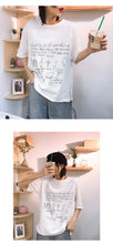 Load image into Gallery viewer, Spring 2019 New Korean Women's Printed T-Shirt Women's Half Sleeve Tide Jacket with Short Sleeve Loose Backing Shirt