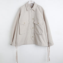 Load image into Gallery viewer, New Korean version of spring dress in 2019, thin hem, loose rope, large pocket jacket jacket, micro-merchant supply