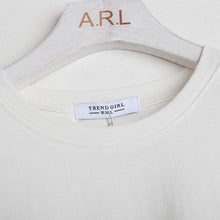 Load image into Gallery viewer, Summer 2019 New Korean Edition Women's Wear T-shirt with Round Neck and Short Sleeve and Simple Printed Bottom Shirt with Underwear 3150