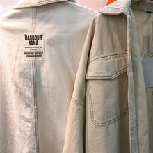 Load image into Gallery viewer, Spring 2019 New Harbor Wind Workwear Jacket for Long and Medium-length Female Students Jeans Jacket 3132 with Loose Bf Wind Jacket