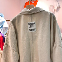 Load image into Gallery viewer, Spring 2019 New Harbor Wind Workwear Jacket for Long and Medium-length Female Students Jeans Jacket 3132 with Loose Bf Wind Jacket
