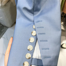 Load image into Gallery viewer, 2019 New Women's Suit Hepburn Style Korean Loose Thin Letter Embroidered Suit Jacket 3175
