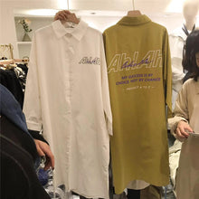 Load image into Gallery viewer, Women's Long-style shirt oversize 2019 new Korean version of loose casual shirt in the Long-style jacket 2835