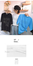 Load image into Gallery viewer, Spring 2019 New Korean Women's Printed T-Shirt Women's Half Sleeve Tide Jacket with Short Sleeve Loose Backing Shirt