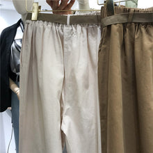 Load image into Gallery viewer, Wide-legged pants female spring loose Korean version student ulzzang Baitao BF casual overalls pants 3122