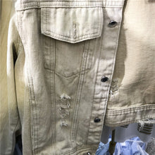 Load image into Gallery viewer, Single-breasted denim jacket women's spring 2019 Joker loose slim solid color lapel jacket jacket tide 3130
