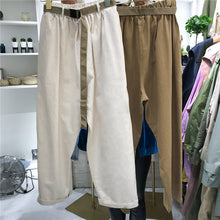 Load image into Gallery viewer, Wide-legged pants female spring loose Korean version student ulzzang Baitao BF casual overalls pants 3122