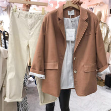 Load image into Gallery viewer, Women's suit jacket 2019 Spring suit new Korean version loose temperament leisure suit Korean ins3163
