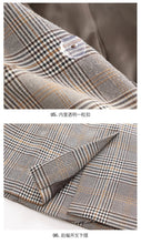 Load image into Gallery viewer, 2019 Spring new boutique women's retro plaid jacket Chi double Breasted small suit jacket female 97105