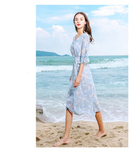 Load image into Gallery viewer, 2019 Early autumn new brand women's dress lady chiffon dress 69301