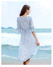 Load image into Gallery viewer, 2019 Early autumn new brand women's dress lady chiffon dress 69301