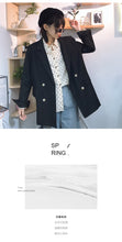 Load image into Gallery viewer, Spring 2019 new women's ins wind lapels solid color Hong Kong leisure slim suit jacket micro supply