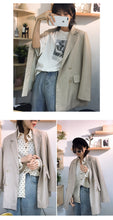 Load image into Gallery viewer, Spring 2019 new women's ins wind lapels solid color Hong Kong leisure slim suit jacket micro supply