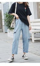 Load image into Gallery viewer, Resumption of high-waist jeans in the summer of 2019