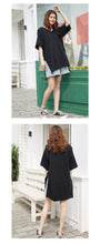 Load image into Gallery viewer, 2019 New White Short Sleeve T-Shirt Hong Kong Wind V-Neck Design Short Back Long Solid Color Pocket T-Shirt 66013