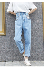 Load image into Gallery viewer, New sequined Pocket Jeans in spring and summer of 2019