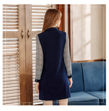 Load image into Gallery viewer, Spring 2009 New Style Ladies'Chevron Bottom A Skirt Temperament Ladies' Fake Two Dresses 69379