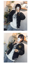 Load image into Gallery viewer, Single-row buttoned jeans jacket spring dress women 2019 100 sets of loose color stitching Leather Jacket Top tide 2861