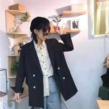 Load image into Gallery viewer, Spring 2019 new women's ins wind lapels solid color Hong Kong leisure slim suit jacket micro supply