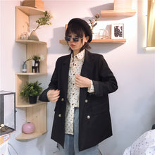 Load image into Gallery viewer, Spring 2019 new women's ins wind lapels solid color Hong Kong leisure slim suit jacket micro supply