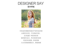 Load image into Gallery viewer, 2019 Summer new high-end women's round collar thin dress chiffon broken flower dress 68601