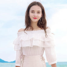 Load image into Gallery viewer, Sweet and fresh chiffon shirt 59012