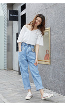 Load image into Gallery viewer, New sequined Pocket Jeans in spring and summer of 2019