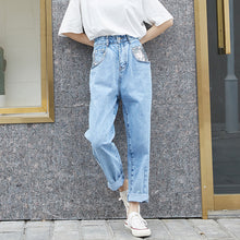 Load image into Gallery viewer, New sequined Pocket Jeans in spring and summer of 2019